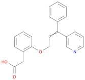 Benzeneacetic acid, 2-[[3-phenyl-3-(3-pyridinyl)-2-propenyl]oxy]-