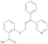 Benzoic acid, 2-[[3-phenyl-3-(3-pyridinyl)-2-propenyl]oxy]-