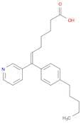 6-Heptenoic acid, 7-(4-pentylphenyl)-7-(3-pyridinyl)-, (E)-