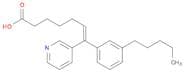6-Heptenoic acid, 7-(3-pentylphenyl)-7-(3-pyridinyl)-, (Z)-
