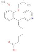 6-Heptenoic acid, 7-(3-methoxy-2-propoxyphenyl)-7-(3-pyridinyl)-