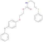 Carbamic acid, (phenylthio)propyl-, 2-(4-phenoxyphenoxy)ethyl ester