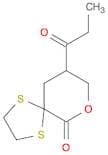 7-Oxa-1,4-dithiaspiro[4.5]decan-6-one, 9-(1-oxopropyl)-