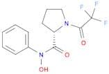 2-Pyrrolidinecarboxamide, N-hydroxy-N-phenyl-1-(trifluoroacetyl)-, (S)-
