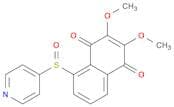 1,4-Naphthalenedione, 2,3-dimethoxy-5-(4-pyridinylsulfinyl)-