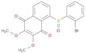 1,4-Naphthalenedione, 5-[(2-bromophenyl)sulfinyl]-2,3-dimethoxy-