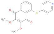 1,4-Naphthalenedione, 2,3-dimethoxy-5-(4-pyridinylthio)-