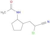 Acetamide, N-[2-(2-chloro-2-cyanoethyl)cyclopentyl]-