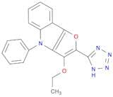 4H-Furo[3,2-b]indole, 3-ethoxy-4-phenyl-2-(1H-tetrazol-5-yl)-
