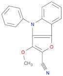 4H-Furo[3,2-b]indole-2-carbonitrile, 3-methoxy-4-phenyl-