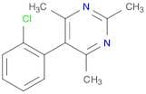 Pyrimidine, 5-(2-chlorophenyl)-2,4,6-trimethyl-