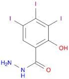Benzoic acid, 2-hydroxy-3,4,5-triiodo-, hydrazide