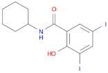 Benzamide, N-cyclohexyl-2-hydroxy-3,5-diiodo-