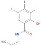 Benzamide, 2-hydroxy-3,4,5-triiodo-N-propyl-