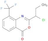 4H-3,1-Benzoxazin-4-one, 2-(1-chloropropyl)-8-(trifluoromethyl)-