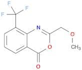 4H-3,1-Benzoxazin-4-one, 2-(methoxymethyl)-8-(trifluoromethyl)-