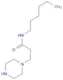 1-Piperazinepropanamide, N-hexyl-