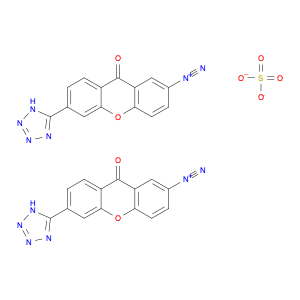 9H-Xanthene-2-diazonium, 9-oxo-6-(1H-tetrazol-5-yl)-, sulfate (2:1)