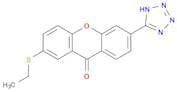 9H-Xanthen-9-one, 2-(ethylthio)-6-(1H-tetrazol-5-yl)-