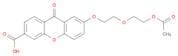9H-Xanthene-3-carboxylic acid, 7-[2-[2-(acetyloxy)ethoxy]ethoxy]-9-oxo-