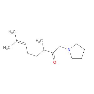 6-Octen-2-one, 3,7-dimethyl-1-(1-pyrrolidinyl)-