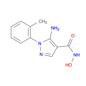 1H-Pyrazole-4-carboxamide, 5-amino-N-hydroxy-1-(2-methylphenyl)-