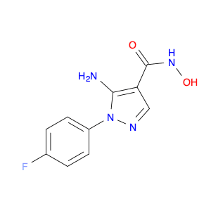 1H-Pyrazole-4-carboxamide, 5-amino-1-(4-fluorophenyl)-N-hydroxy-