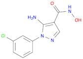 1H-Pyrazole-4-carboxamide, 5-amino-1-(3-chlorophenyl)-N-hydroxy-