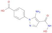 Benzoic acid, 4-[5-amino-4-[(hydroxyamino)carbonyl]-1H-pyrazol-1-yl]-