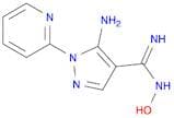 1H-Pyrazole-4-carboximidamide, 5-amino-N-hydroxy-1-(2-pyridinyl)-