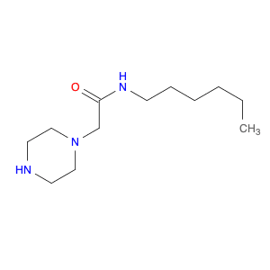 1-Piperazineacetamide, N-hexyl-