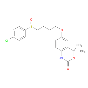 1,4-DIHYDRO-6-(4-((4-CHLOROPHENYL)SULFINYL)BUTOXY)-4,4-DIMETHYL-2H-3,1-BENZOXAZIN-2-ONE
