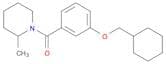 Piperidine, 1-[3-(cyclohexylmethoxy)benzoyl]-2-methyl-