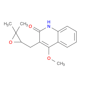 2(1H)-Quinolinone, 3-[(3,3-dimethyloxiranyl)methyl]-4-methoxy-