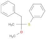 Benzene, [(1-methoxy-1-methyl-2-phenylethyl)thio]-