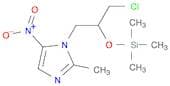 1H-Imidazole, 1-[3-chloro-2-[(trimethylsilyl)oxy]propyl]-2-methyl-5-nitro-