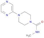 1-Piperazinecarboxamide, N-methyl-4-pyrazinyl-