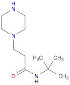 1-Piperazinepropanamide, N-(1,1-dimethylethyl)-