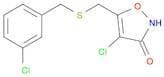 3(2H)-Isoxazolone, 4-chloro-5-[[[(3-chlorophenyl)methyl]thio]methyl]-