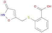 Benzoic acid, 2-[[(2,3-dihydro-3-oxo-5-isoxazolyl)methyl]thio]-