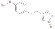 3(2H)-Isoxazolone, 5-[[(4-methoxyphenyl)thio]methyl]-