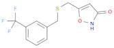 3(2H)-Isoxazolone, 5-[[[[3-(trifluoromethyl)phenyl]methyl]thio]methyl]-