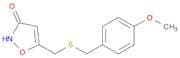 3(2H)-Isoxazolone, 5-[[[(4-methoxyphenyl)methyl]thio]methyl]-