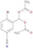 Benzonitrile, 3-[bis(acetyloxy)methyl]-4-bromo-