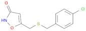 3(2H)-Isoxazolone, 5-[[[(4-chlorophenyl)methyl]thio]methyl]-