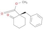 Cyclohexanecarboxylic acid, 2-oxo-1-(phenylmethyl)-, methyl ester, (S)-