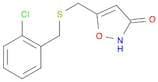 3(2H)-Isoxazolone, 5-[[[(2-chlorophenyl)methyl]thio]methyl]-