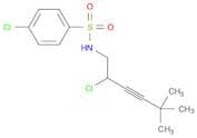 Benzenesulfonamide, 4-chloro-N-(2-chloro-5,5-dimethyl-3-hexynyl)-