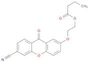 Butanoic acid, 2-[(6-cyano-9-oxo-9H-xanthen-2-yl)oxy]ethyl ester