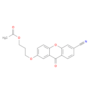 9H-Xanthene-3-carbonitrile, 7-[3-(acetyloxy)propoxy]-9-oxo-